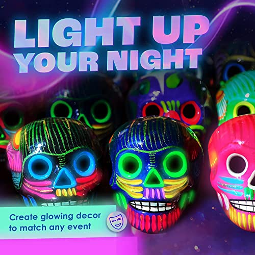 Glow in The Dark | Luminescent | Phosphorescent | Self-Luminous Paint - Set of 8