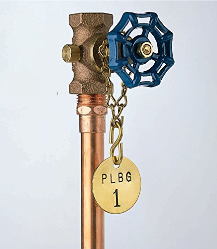 Blank Valve Tags - Round Brass Tags, 1-1/2 Diameter, B-907 (Pack Of 25) - 23210