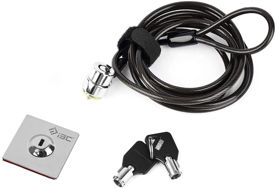 Laptop Cable Lock, Hardware Security Cable Lock with Keys, Anti Theft Combination Lock for Laptop Monitor iPad Tablet MacBook HP Kindle Surface Projector and Other Electronic Devices