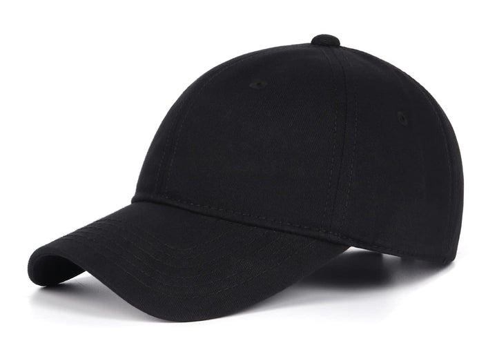 Oversize XXL 100% Cotton Baseball Cap,Large Hat for Big Heads 23.5-25.5, Structured Buckle Blank Dad Cap