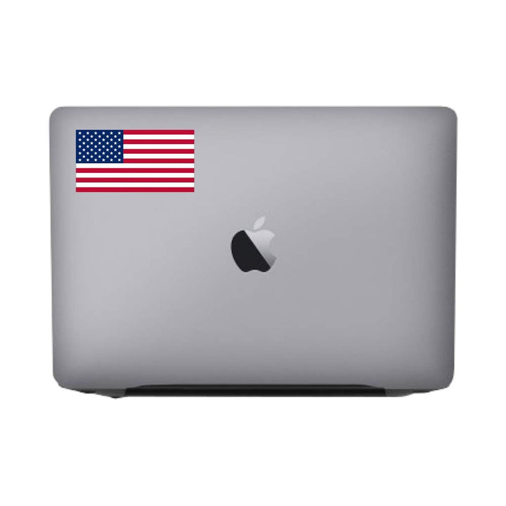 A&amp;B Traders American Flag Sticker (3 Pack) Vinyl Decals for Cars, Trucks, Boats, MacBook, Laptops, Waterproof, Glossy Finish