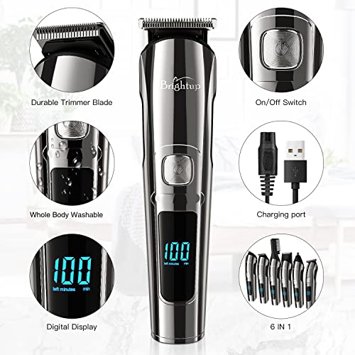 Beard Trimmer for Men - Electric Razor &amp; Shaver, Cordless Hair Clippers Trimmers Set, IPX7 Waterproof Mens Grooming Kit for Shaving Face, Mustache, Body, Ear, Nose Hair Trimmer, Gifts for Men