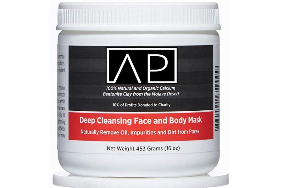 Deep Cleansing Face & Body Mask Powder | 100% Natural & Organic Calcium Bentonite Clay (also known as Montmorillonite Clay) | 16 oz