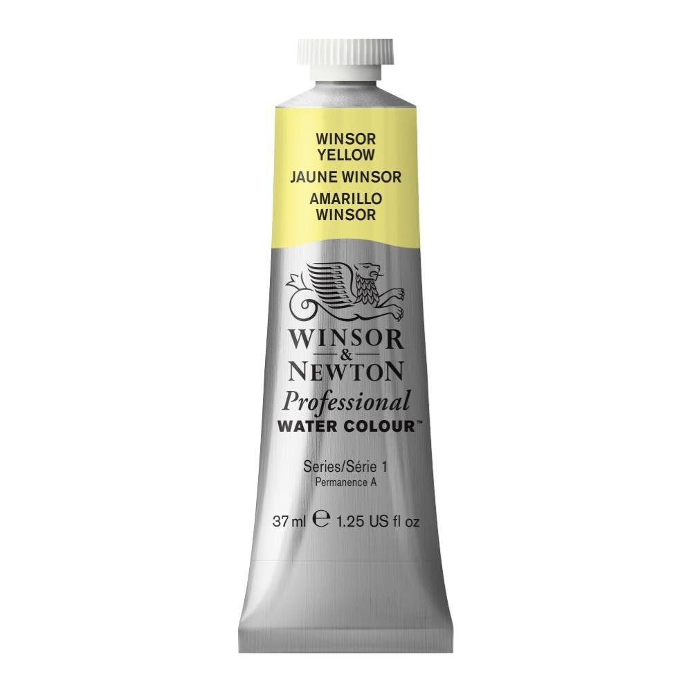 Winsor &amp; Newton Professional Water Colour Paint, 1.25-oz Tube, Winsor Yellow