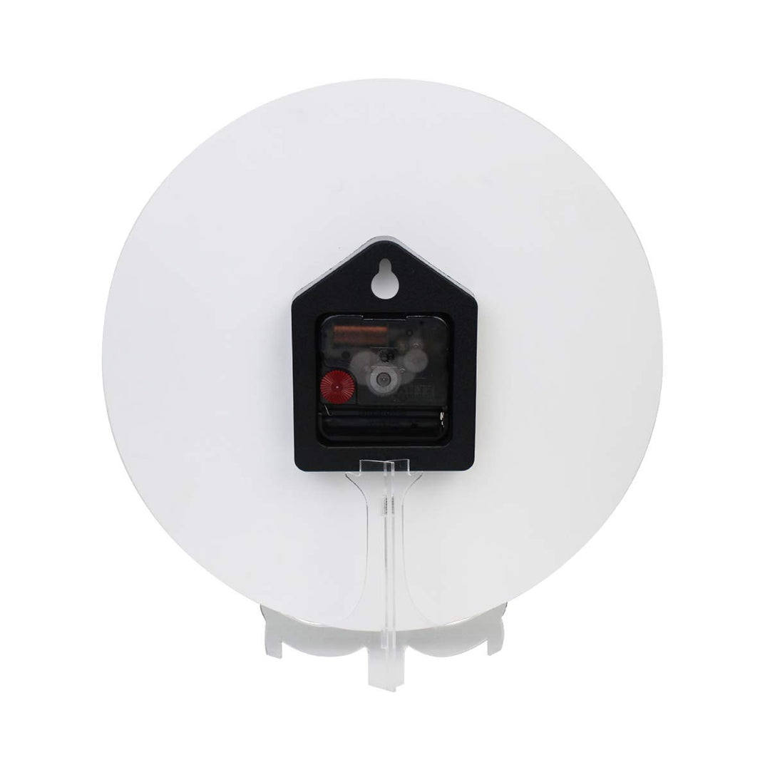 Butterfly Wall Clock Silent Non Ticking Round Easy to Read Home Office School Clock, Flower Fairy Angel Pink