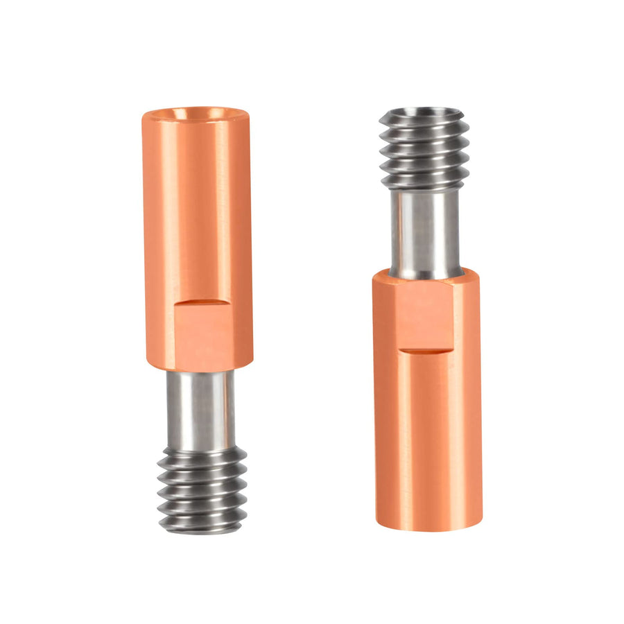 Ender 3 Heatbreak 4.1 Bore Titanium Alloy and Copper Throat Nozzle for Ender 3 V2,Ender 3 Pro,CR10 Series 3D Printer Hotend (Pack of 2Pcs)