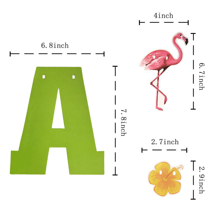 Hawaiian Aloha Party Decorations - Luau Party Supplies - Tropical Theme Summer Beach Pool Party Decorations - Luau Birthday Party Decor