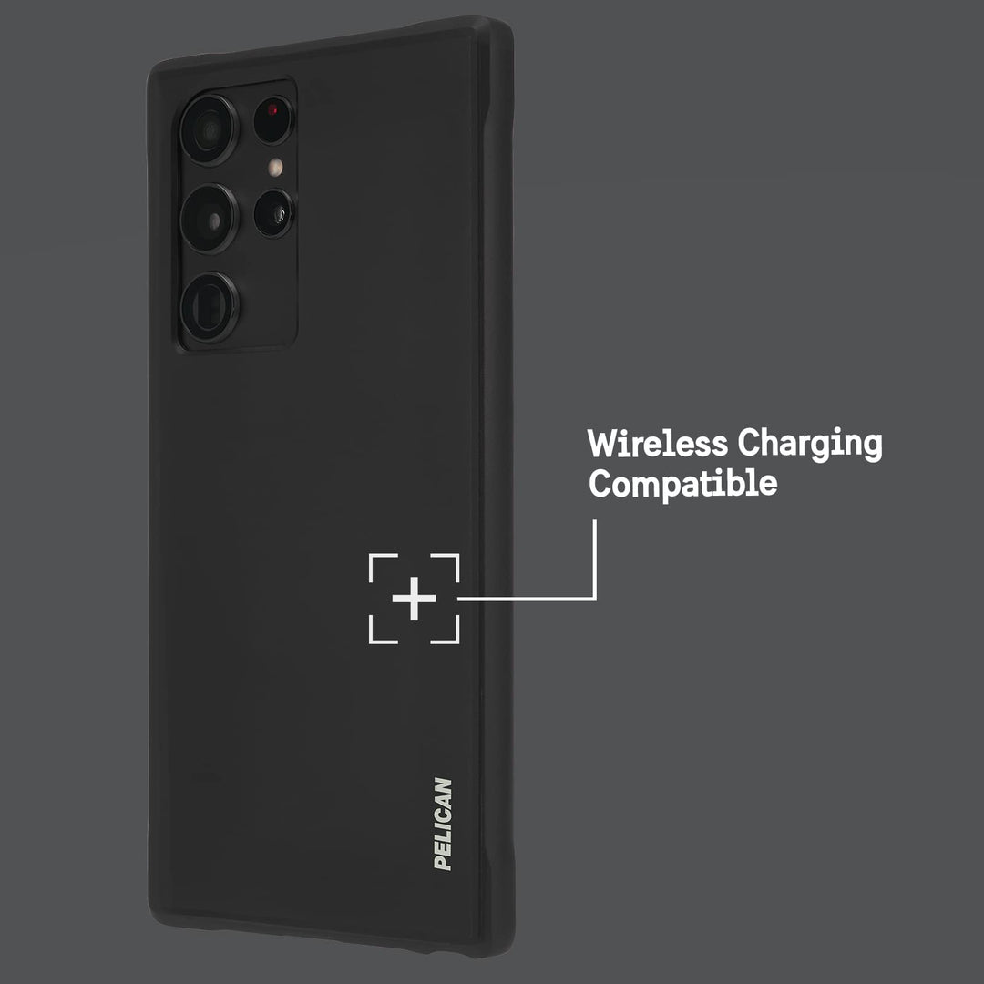 Ranger Series - Samsung Galaxy S22 Ultra Case [Wireless Charging Compatible] Protective Phone Case with Anti-Scratch Tech [15FT MIL-Grade Drop Protection] Slim Case Cover for S22 Ultra - Black