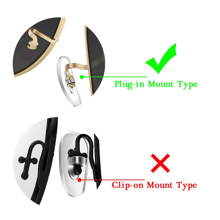 HiCycle2 17mm Clip-on Replacement Nose Pads for Ray-Ban