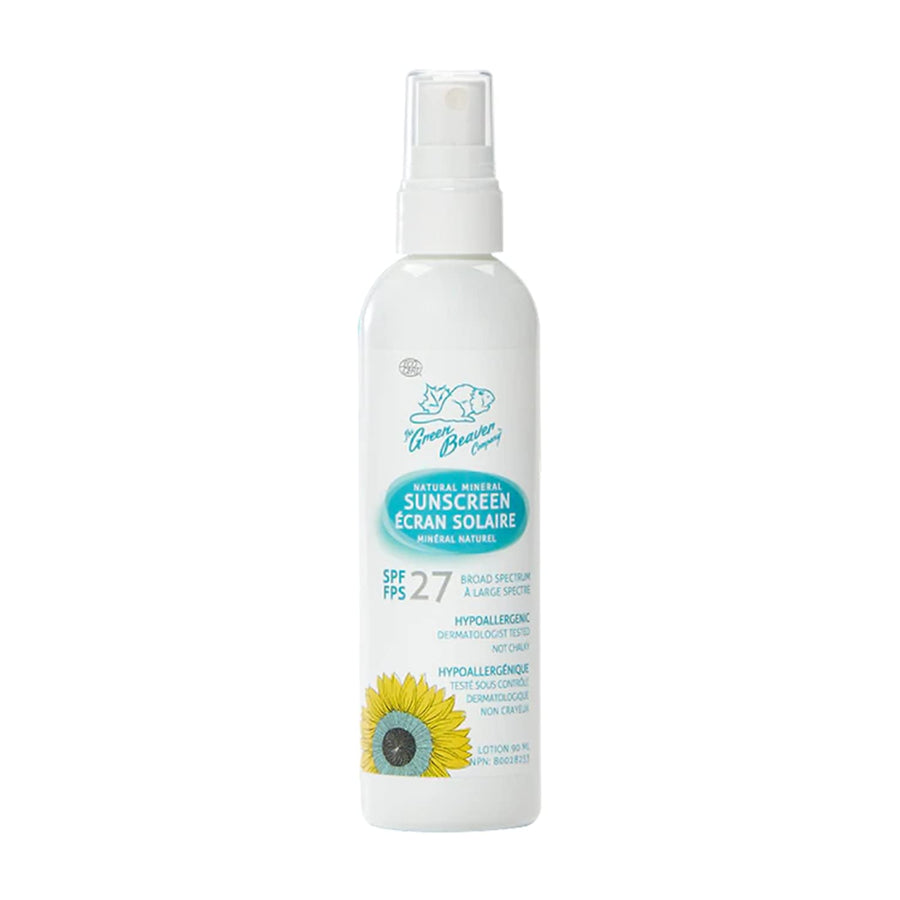 Green Beaver All-Natural Mineral Sunscreen SPF 27 Spray Adult 90ml