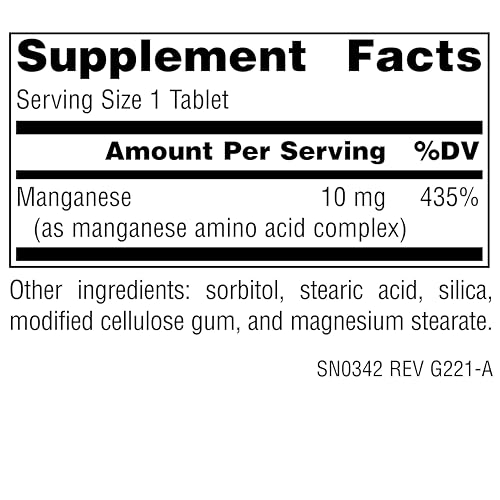 Source Naturals Manganese, Amino Acid Chelate - Support