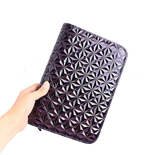 SMITH CHU Hair Shear Scissors Bag Holder - Barber Pouch Cases for Hairdressers - Salon Tools Holster Diamond Quilted Pattern Bag (pink)