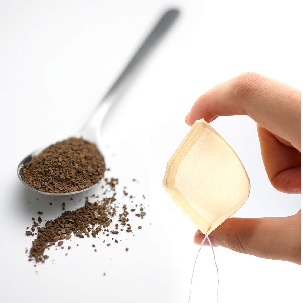100Pcs Disposable Tea Filter Bags 2.65 x 2.95 Inches Na