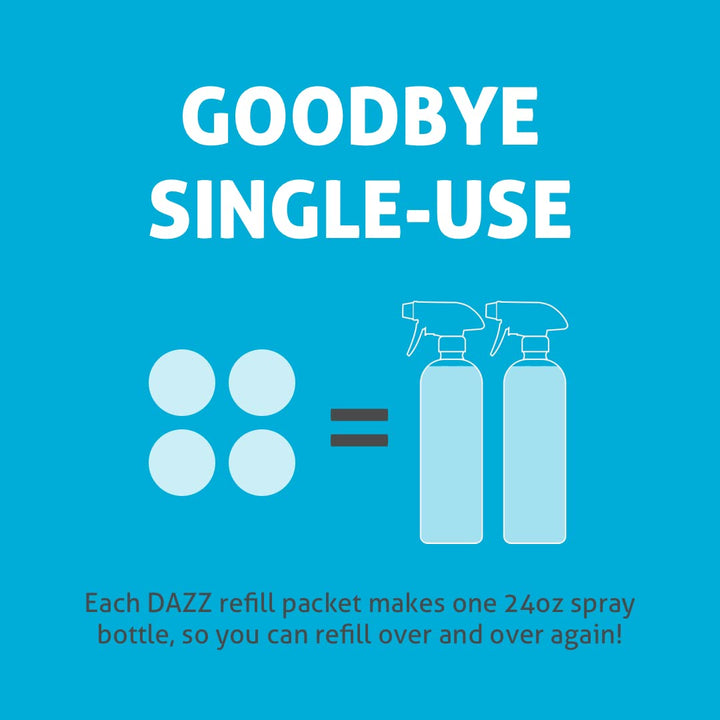Dazz Natural Cleaning Tablets - Window and Glass Cleane
