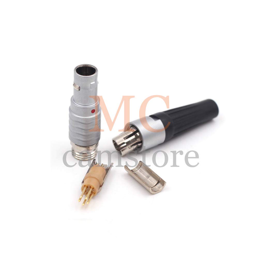 0B 5pin Aviation Connector, 0B Push-Pull Self-Lock Power Cable Connector Circuit Plug Socket for FGG.0B.305.CLAD52 (5 pin, Plug)