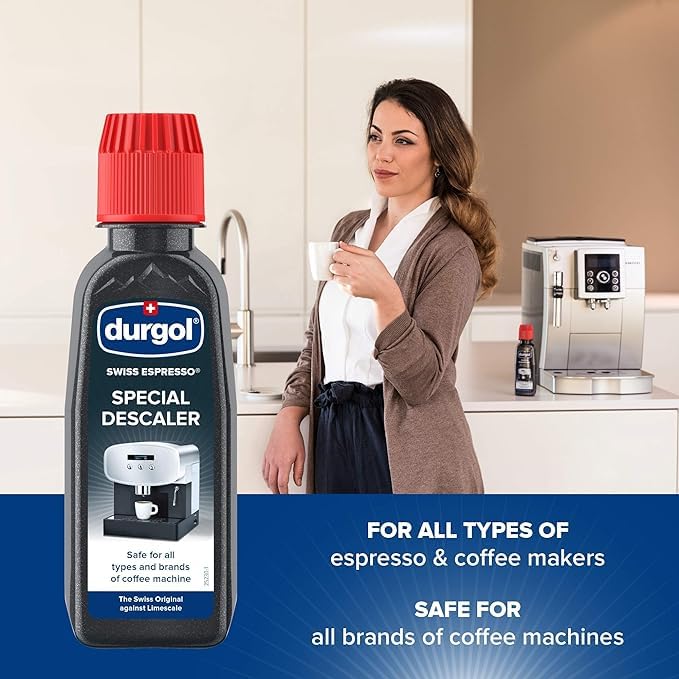 Swiss Espresso, Descaler and Decalcifier for All Brands of Espresso Machines and Coffee Makers, 4.2 Fluid Ounces (Pack of 2)