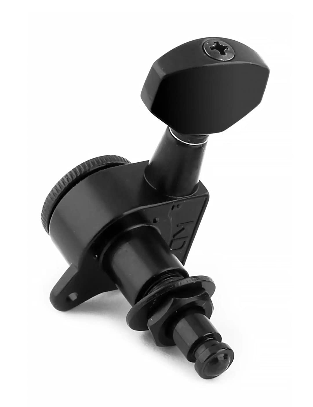 Locking Guitar String Tuning Pegs Sealed Machine Heads Tuners Tuning Keys 6 In Line for Right Handed Electric Guitar or Acoustic Guitar Black.