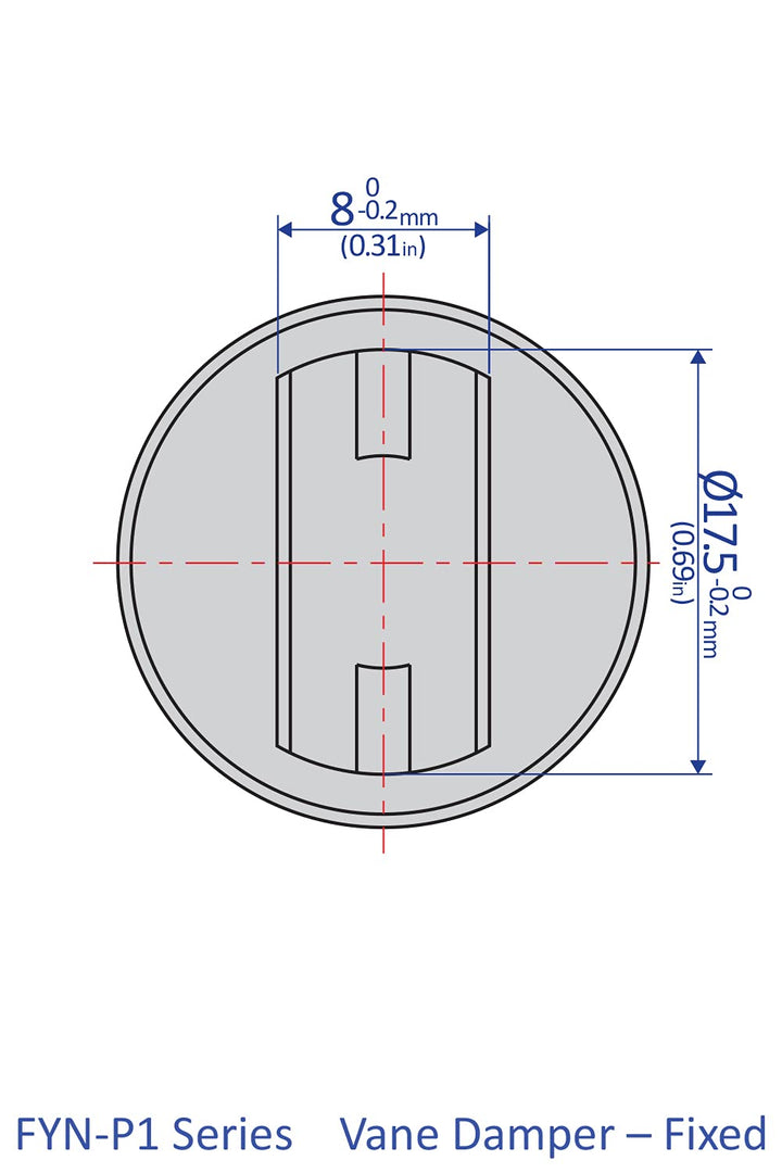 Easylift FYN-P1-L183 Rotary Dampers/Vane Type, Torque: 1.8Nm