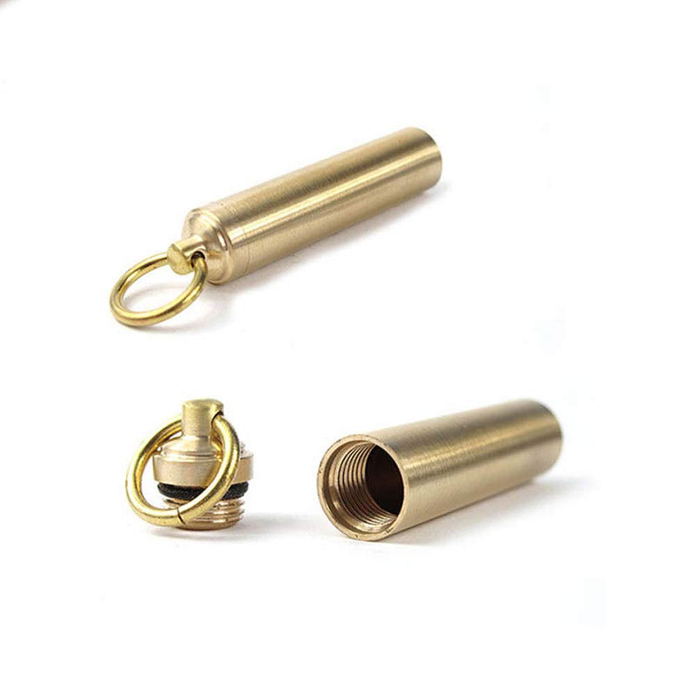 EORTA 2 Pieces Mini Pill Fob Portable Keyring Pill Boxe