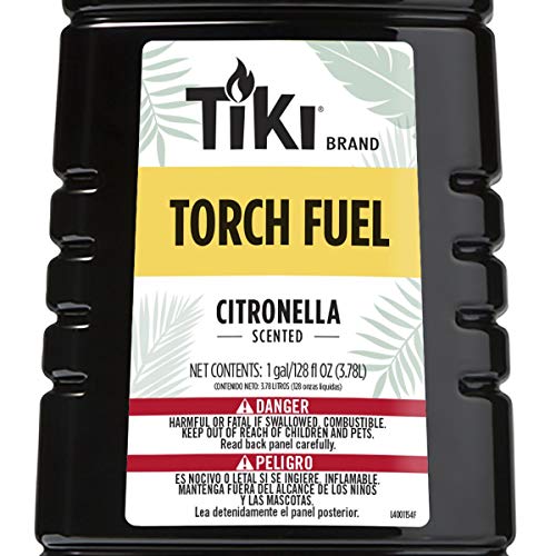 Brand Easy Pour Tiki Torch Fuel for Outdoors, Citronella Scented - 128 oz, 1216202