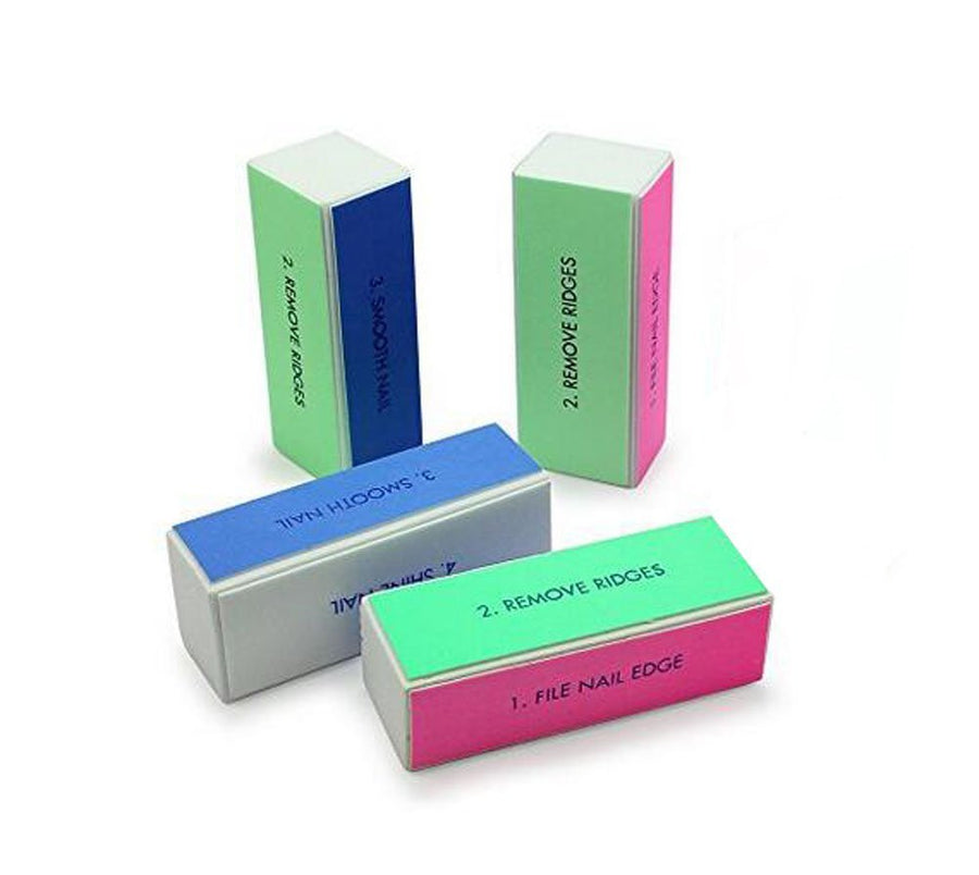 10PCS Professional 4 Ways Nail Buffing Block Manicure P
