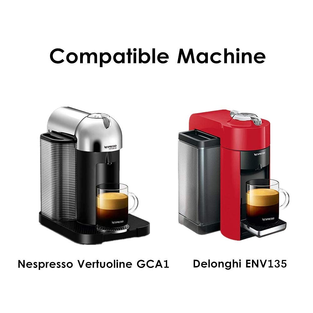 Reusable Vertuo Capsules Stainless Steel Refillable Coffee Pods for Nespresso Vertuo Coffee Machines GCA1 and ENV135S