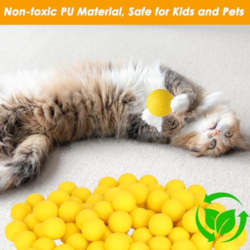 Upgraded 500-Round Balls Refill Pack Compatible with Nerf Rival Apollo, Zeus, Atlas and Artemis Blasters (Storage Bag Included)
