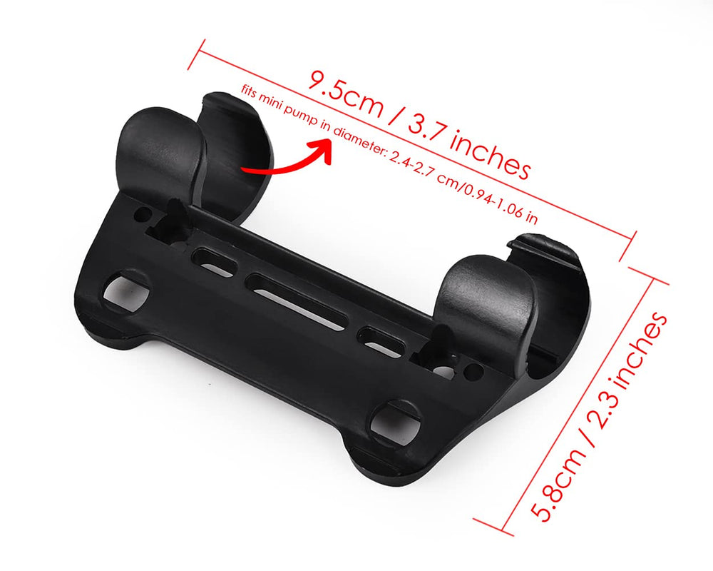 Mini Bike Pump Bracket (Note: Fits for Pump in Diameter 0.94-1.06 in/2.4-2.7 cm) Road Bike Hand Pump Holder Bicycle Frame-Mounted Pump Clip