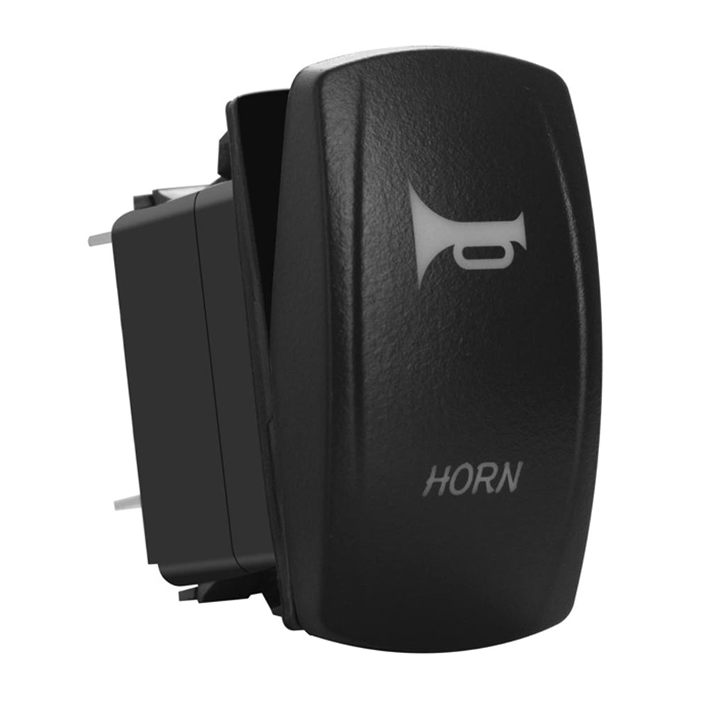 Blue Led Horn Button Momentary Rocker Switch 5Pin Mom (ON)-Off Mom Toggle Switch for Automotive Truck RV UTV RZR Can-Am SXS 12V 24V
