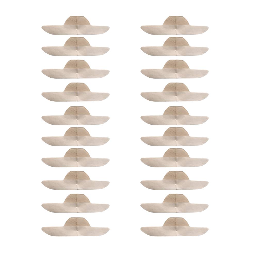 Easy to Use Sweat Wicking Disposable Collar Neck Liner (20-Pack) – Super Absorbent Pads to Prevent Stains on Your Shirt Collar