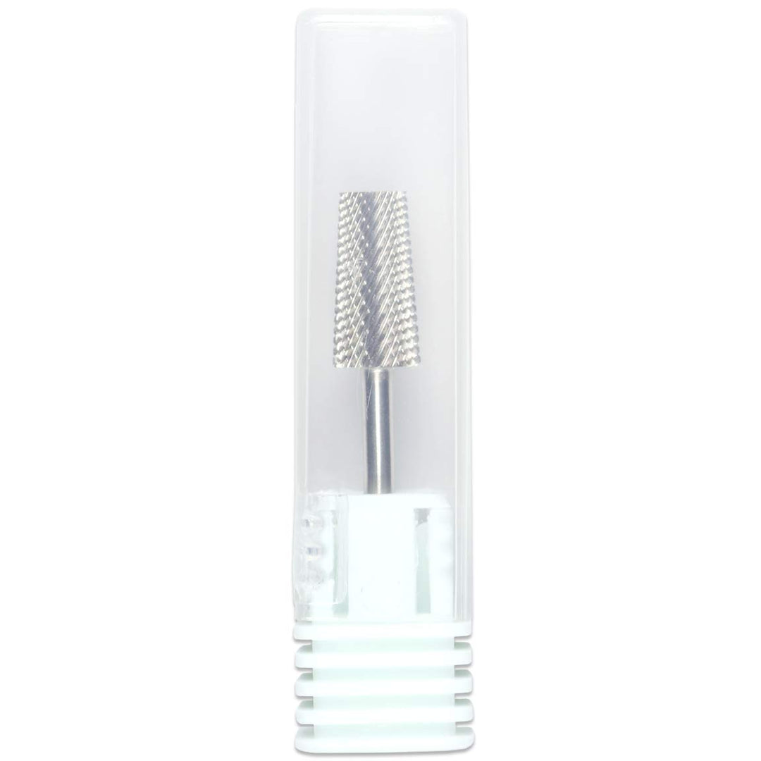 Pana Professional USA SILVER TAPERED Barrel Bit Nail Drill (Grit: FINE - F) 3/32 Shank Size