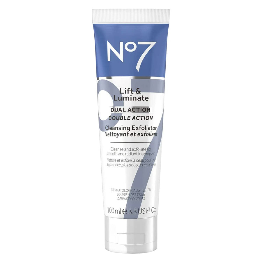 Lift & Luminate Dual Action Cleansing & Exfoliating Face Wash - Gentle Face Exfoliator with Vitamin C, E & B5 - Deep Pore Cleanser for Dull & Uneven Skin Tone (3.3 Fl Oz)