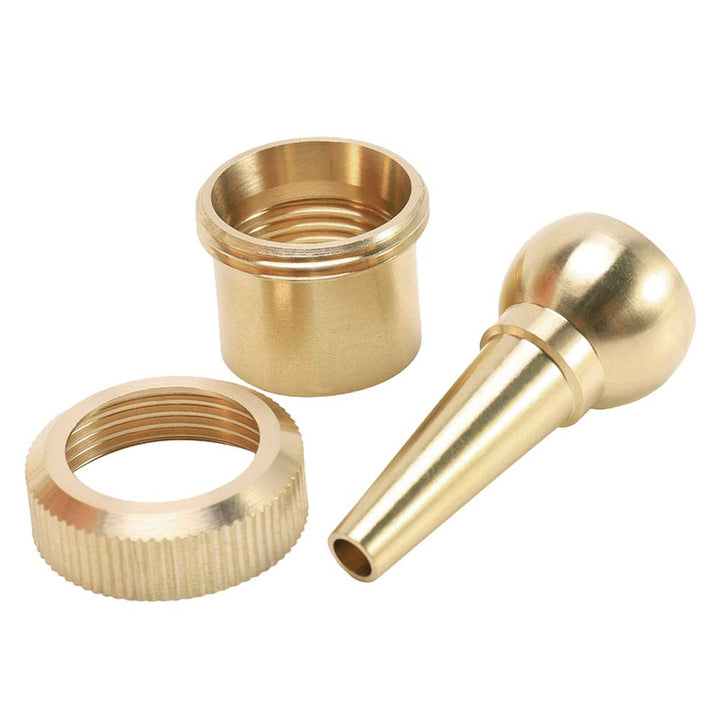 6Pcs 1/2 DN15 Fountain Nozzle Brass Adjustable Direction Jet Water Spray Sprinkler Head for Garden Pond Amusement Park Museum Landscaping Use