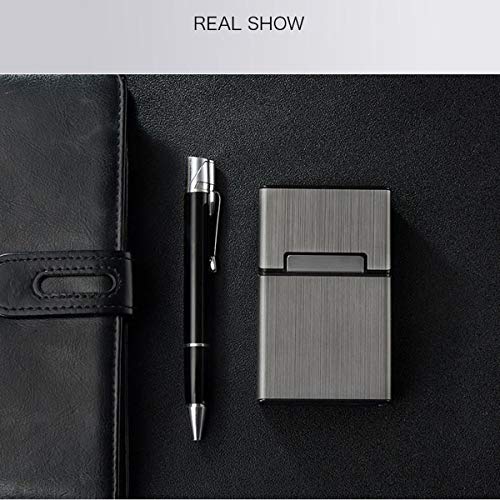 Cigarette Case Brushed Metal Cigarette Case with Magnet