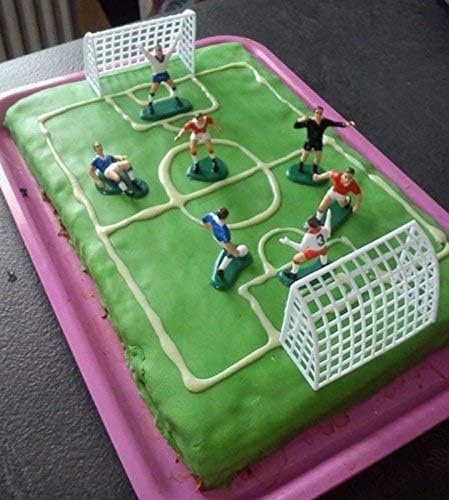 Soccer Toppers for Cake and Cupcakes, Set of 9