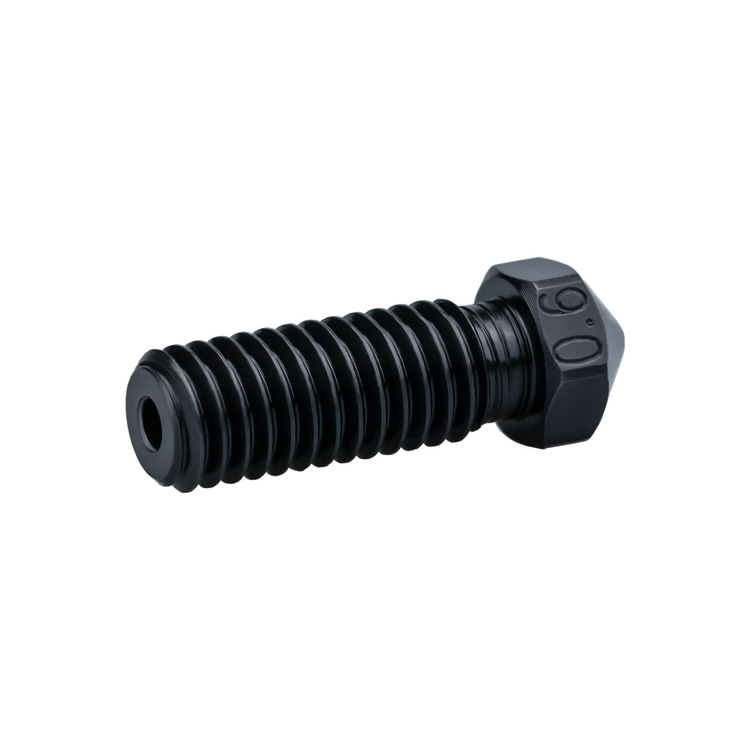 1-Pack High Temperature Volcano Hardened Steel Nozzle 0.6mm M6 Compatible with 1.75mm Artillery Sidewinder X1 X2 Genuis, Vyper 3D Printer Print PEI PEEK Carbon Fiber (0.6mm)