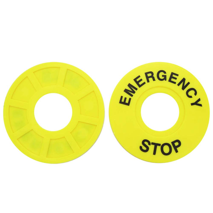 mxuteuk 10pcs 22mm Push Button Switch Emergency Stop Sign for Push Button Switch Replacement MXU-STOP