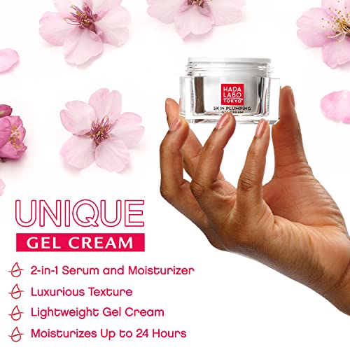 Plumping Gel Cream, Facial Moisturizer, Clinically Proven to Provide 24-Hour Moisture in One Use, Super HyaluronicAcid, Ceramides, Collagen, No Parabens, Dyes or Fragrance, 1.76 oz