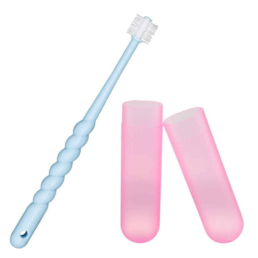 360-Degree Pet Toothbrush for Yorkie, Puppies, Small Dogs and Cats, Colors May Vary