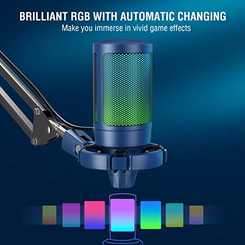 FIFINE USB Gaming Streaming Recording PC Microphone Kit