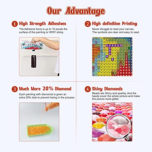NAIMOER Christmas Diamond Art Gnomes Kits for Adults, F