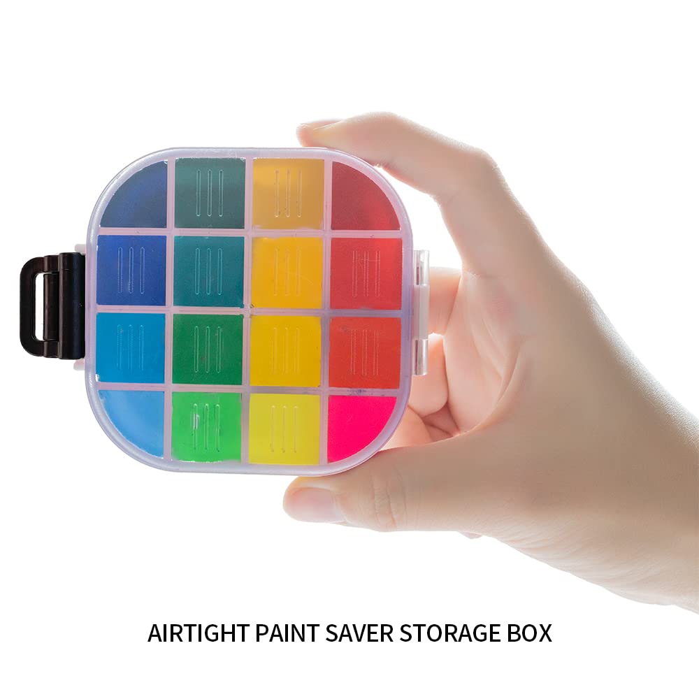 Paint Palette 16 Wells, Portable Paint Pallet for Acryl