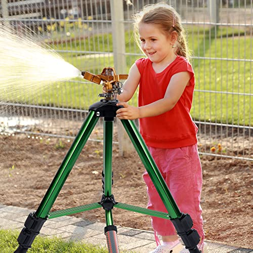 Biswing Impact Sprinkler Head on Tripod Base, Heavy Dut