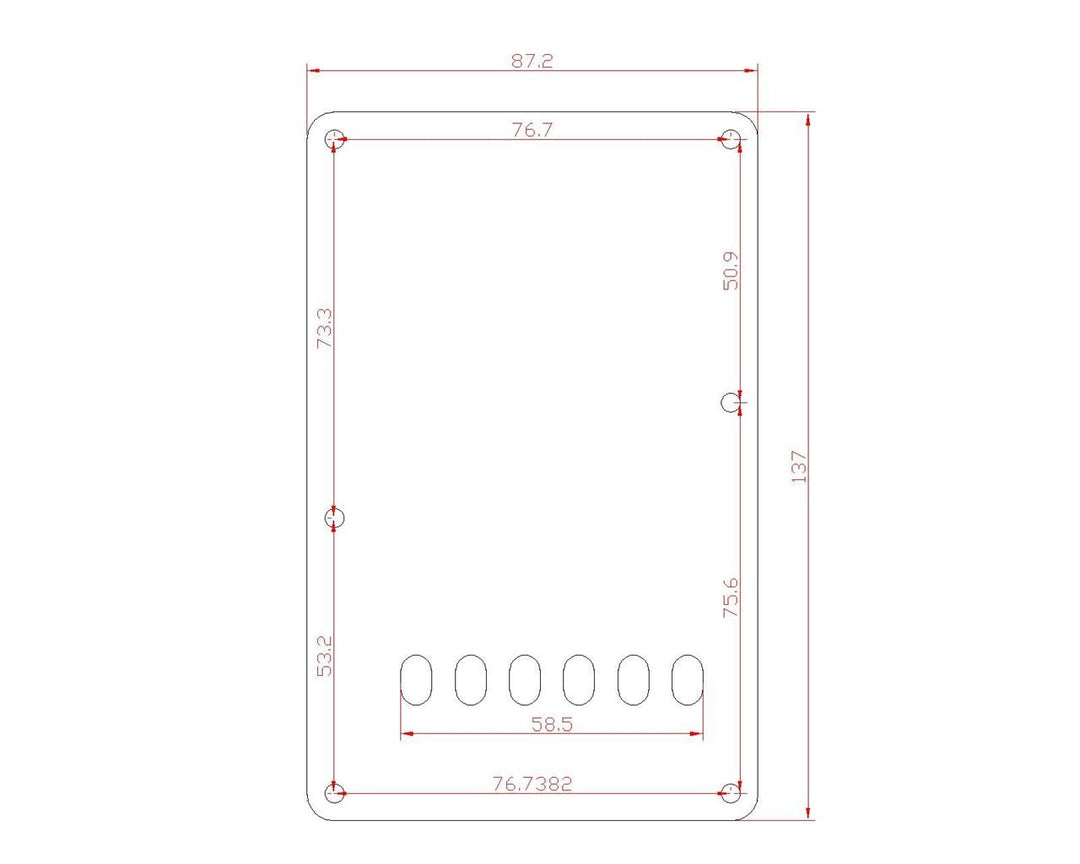 Guitar HSS Pickguard and Tremolo Trem Cover Back Plate fits Yamaha PACIFICA Guitar Black 3 Ply