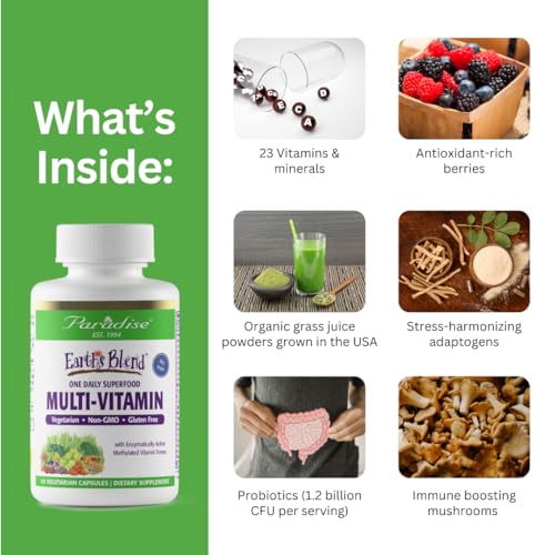 Paradise Herbs Earth&#39;s Blend Once Daily Multivi