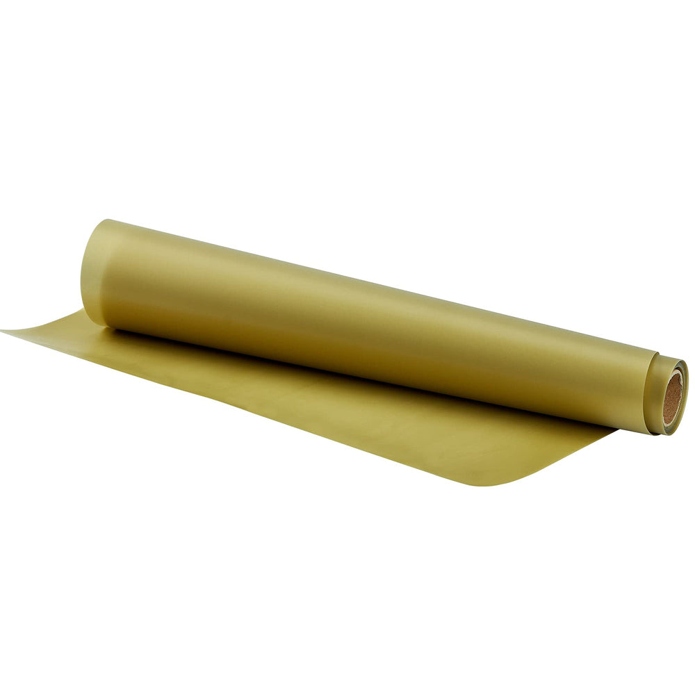 Heat Transfer Vinyl Roll 12''x5 feet Heat Press Vinyl for T-Shirts, HTV Vinyl for Cricut, Iron On Vinyl Easy to Cut & Weed, Iron On Transfers Vinyl Heat Transfer for Silhouette, HTV Vinyl Rolls, Gold