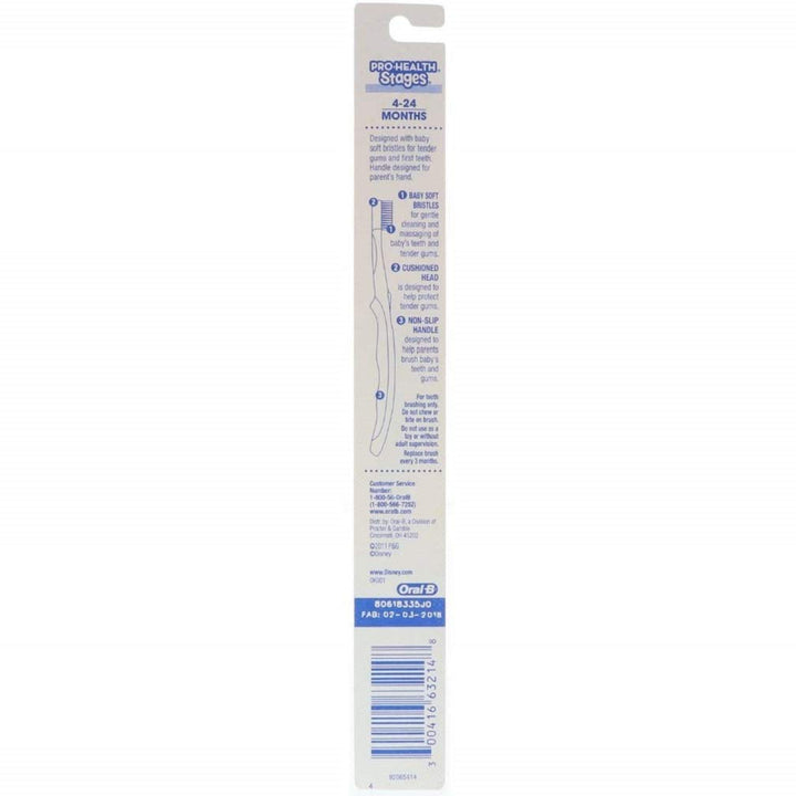 Oral-B Toothbrush, Stages 1 (4-24 Months), Baby Soft S1