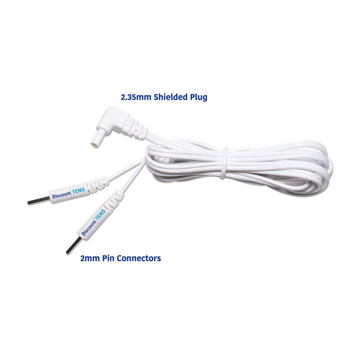 Tens Lead Wires, 2 2mm Pin Connectors (2 Pack), Discoun