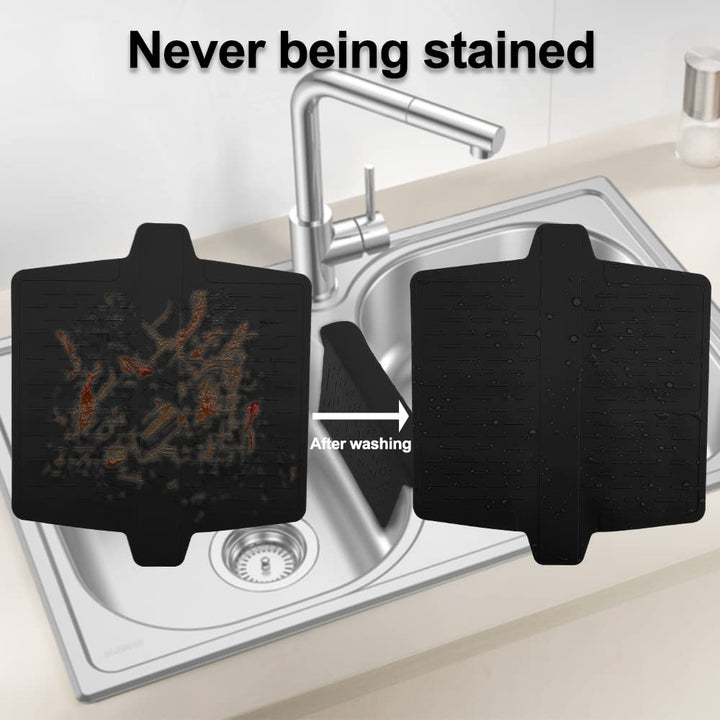 Sink Divider Ultra Thin Sink Saddle Mat Weak Suction Sink Protector Super Soft Kitchen Sink Mat No Smell Never Stain