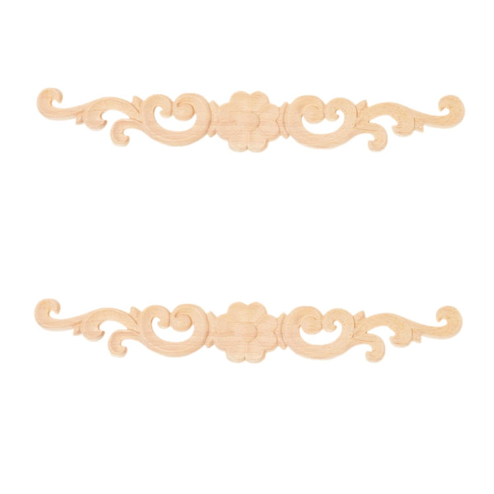 MUXSAM Wood Appliques Decorative Carved Onlays, Long Wo